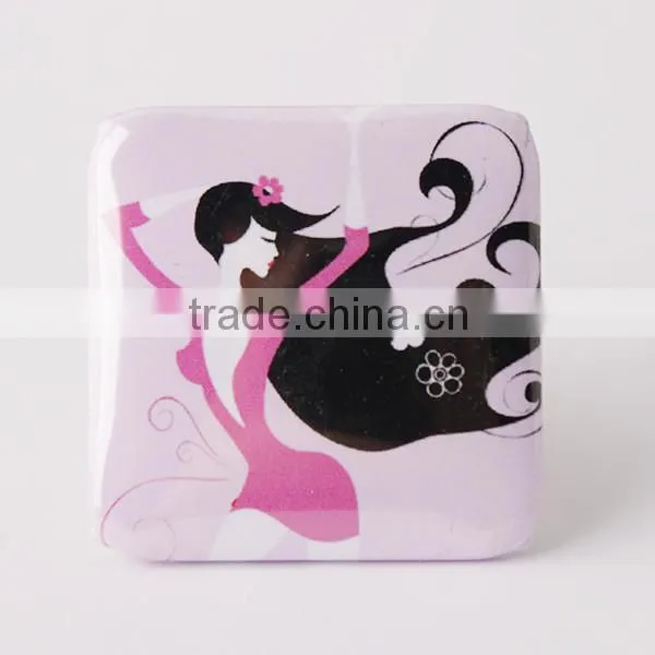 VOGRACE Fancy Square Tin Badge With Full Colour photo-6