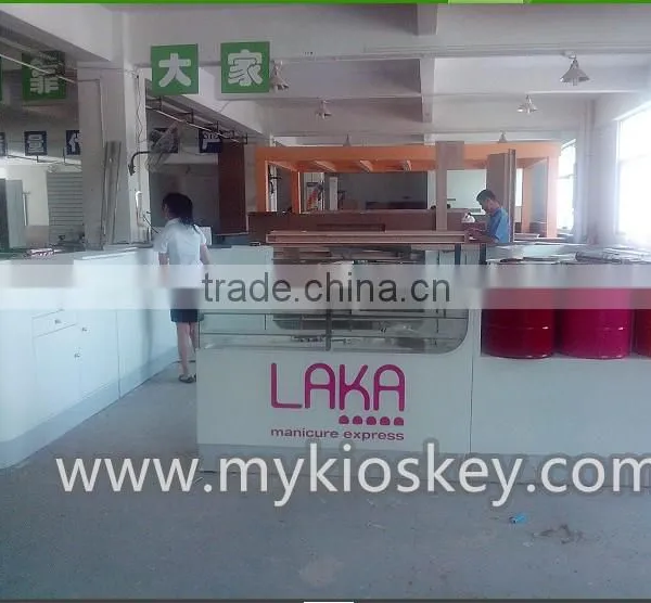 Factory Made Nail Kiosk | Shopping Mall Nail Kiosk Design | Manicure Table With Nail Dust Collector for Sale photo-5