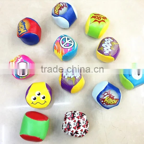 Hot Sale 4 Panels Wholesale Eco-friendly Pu Leather Juggling Balls photo-2