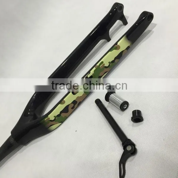 2016 Newest 15mm Axle Rod Carbon Mtb Fork,29er Mountain Bicycle Fork/disc Brake Fork/with Nice Painting Carbon Forks. photo-2
