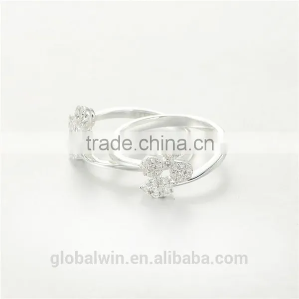 Wholesale Men Gay Ring Design With Clear CZ Diamend Clover photo-4