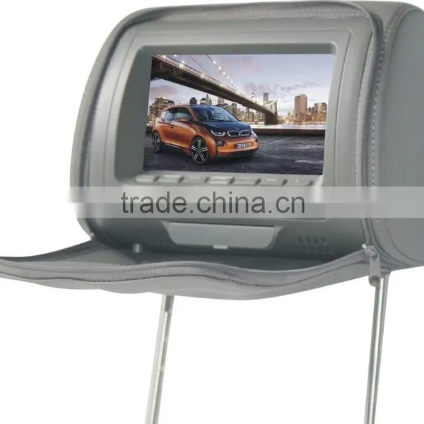 7" Inch Headrest DVD Monitor Supporting DVD-R,SVCD,VCD,CD,CD-RW,MP3,MPEG4(DVIX)