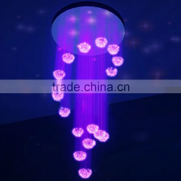 POF Fiber Optic Cable Lamp , PMMA, PC & PS Fiber Optic Chandelier photo-4
