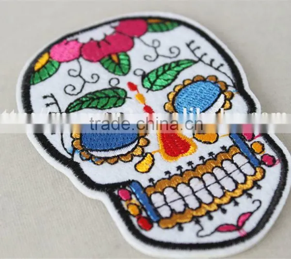 2016 New Fashionable Patch Work Blouse Designs Colorful Pattern Neck Collar Patch for Sale photo-2