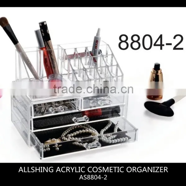 Wholesale Clear Organizer Tower With 3 Removable Drawers