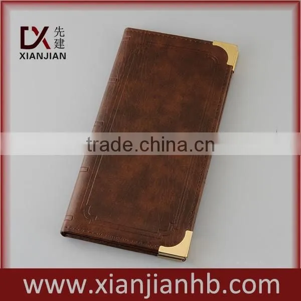 Custom Made Hotel Restaurant Metal Fasten Bill Folders With Sleeves (XJJD14) photo-4