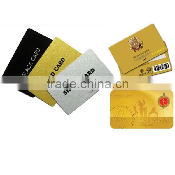 Gold Metallic Business Embossed PVC Cards photo-6