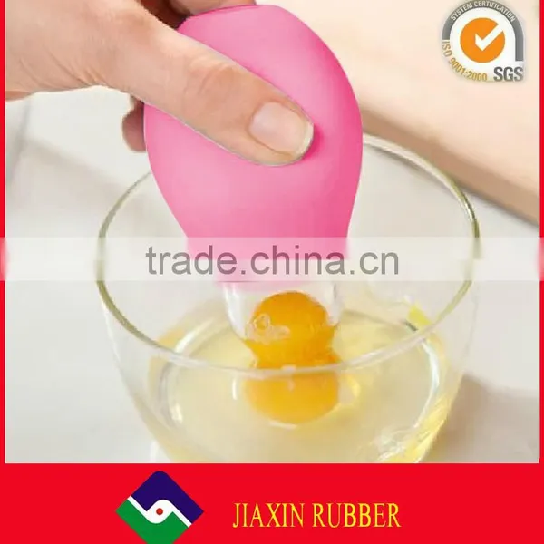 100% Food Grade Silicone Egg White Separator, Egg Yolk Suction Separator Divider Filter photo-3
