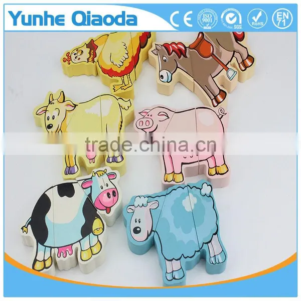 Early Learning Wooden Magnetic Wooden Animal Puzzle photo-3