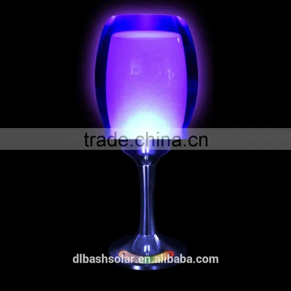 Gift of Christmas LED cute wine glass RGB glass light