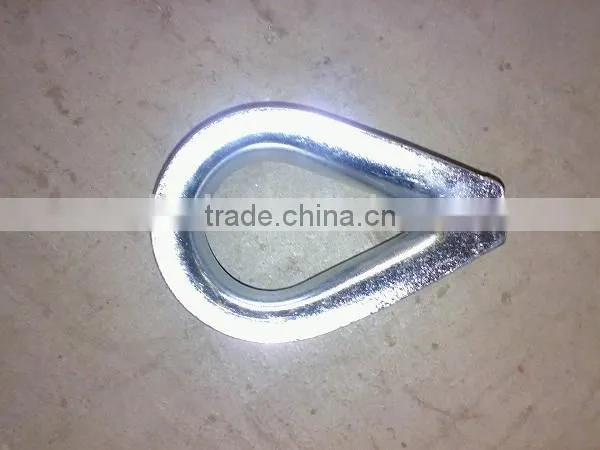 DIN6899B Electrical Galvanized Wire Rope Round Custom Thimble Clevis Price photo-4