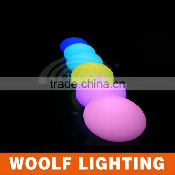 33cm Waterproof IP68 RGB Colors Rechargeable Floating Led Oval Light photo-4