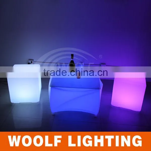 Fashionable Design Nightclub Cube LED Glowing Bar Coffee Table Domestic LED Dinner Table photo-3