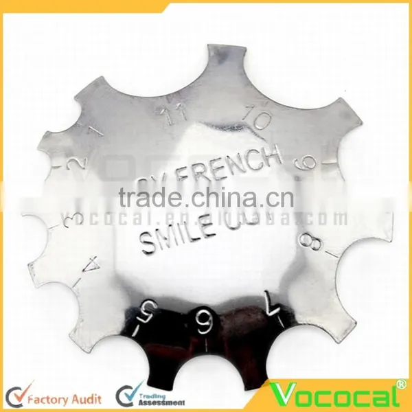 Stainless Steel Handy Nail Manicure French Smile Cut Line Edge Cutter Trimmer Nail Art DIY Model Tool photo-4