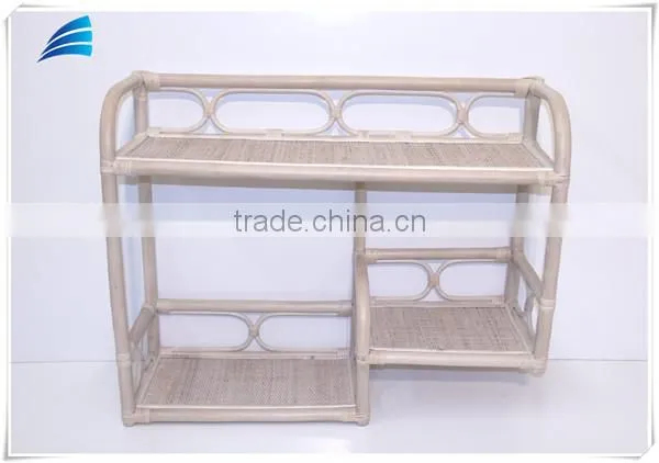 Rattan Wicker Wall Shelf ,Home Handmade Mounted Rack photo-3