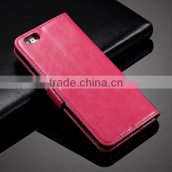 Wholesale Leather Wallet Design Cell Phone Case for Iphone 6 6s With Card Slot photo-6
