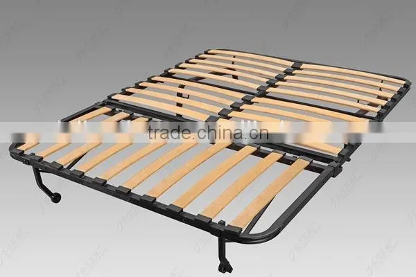 Hot Sell Metal Folding Sofa Bed Frame With Wooden Flat Slats photo-2