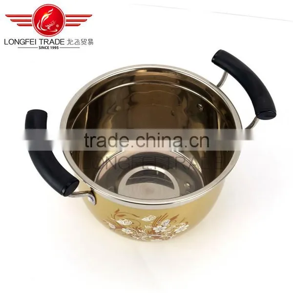 Longfei Decal Non-stick Stock Pot/soup Stock Pot/stainless Steel Handle Stock Pot photo-5