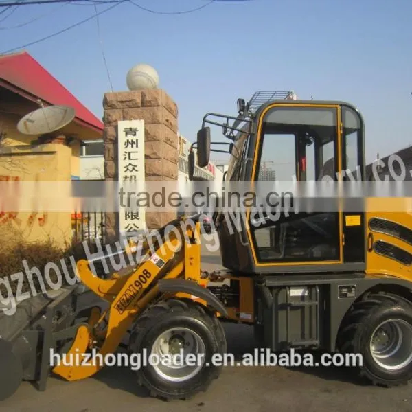 Hot Sale HUIZHONG JN908 Mini Wheel Loader Zl08 Radlader With Tubeless Tire photo-3