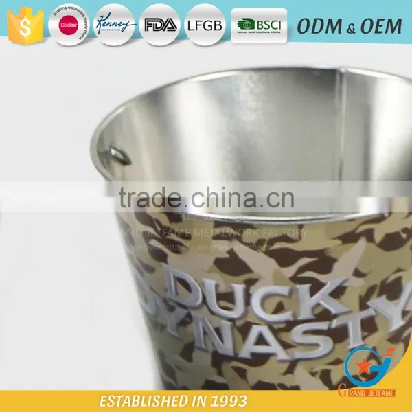 Garden Iron and Zinc Powder Coated Metal Flowers Water Bucket Florist Flower Buckets photo-4