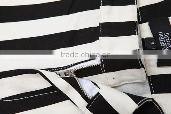 2015 New Design Zebra Stripes Printed Ladies Trousers photo-6