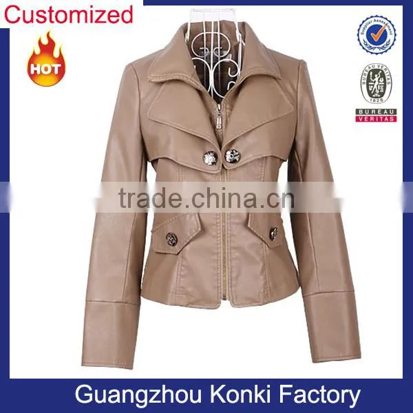 Wholesale Winter Leather Jackets Women 2017 photo-3
