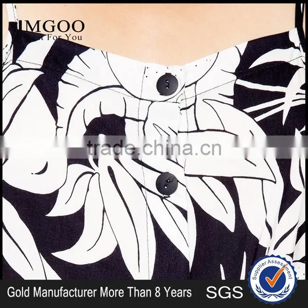 MGOO China Made OEM Manufacturer Summer Mini Chiffon Slip Dress Front Button Women Vestidos 2015 #25206052 photo-6