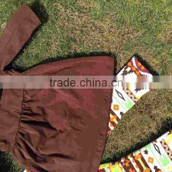 FALL OUTFITS Persnickety Girls 3 Pieces Sets Girls Christmas Pant Sets Girls Boutique Clothes Kids Brown Top Sets photo-5
