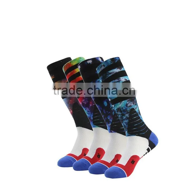 Custom Knee High Digital Print Compression Sublimation Stocking Basketball Elite Socks photo-2