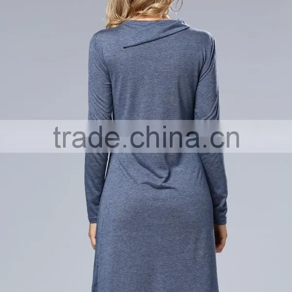 Wholesale Elegant Summer Dress Women Long Sleeve Casual Dress 2017 photo-6