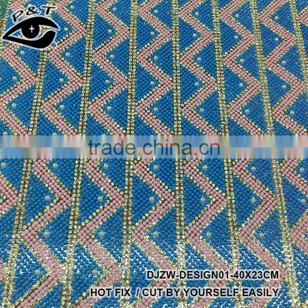 Wholesale Transparency Base Rhinestone Sheet Crystal Trim 23x40cm/sheet DIY Beaded Applique Bag /shoe Rhinestone Adhesive photo-2