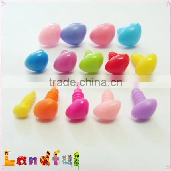 12mm Blue Safety Triangle Nose Plastic Craft Nose Plush Animal Nose photo-6