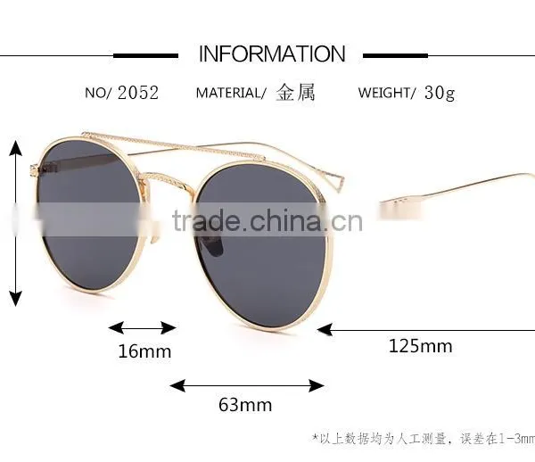 Fashion Metal Vintage UV Proof Round Mirror Steampunk Sunglass photo-4