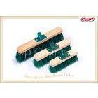 Green PP Screw Wooden Sweeping Brooms Durable Push Broom 23cm