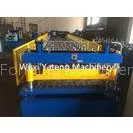 Hydraulic De - Coiler Roofing Sheet Roll Forming Machine H-Beam Base Frame