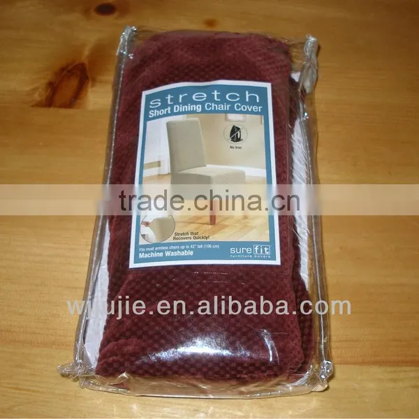 Stretch Suede Dining Room Chair Cover photo-6