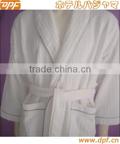 Warm Sexy Women Cotton Waffle Hotel Bathrobe