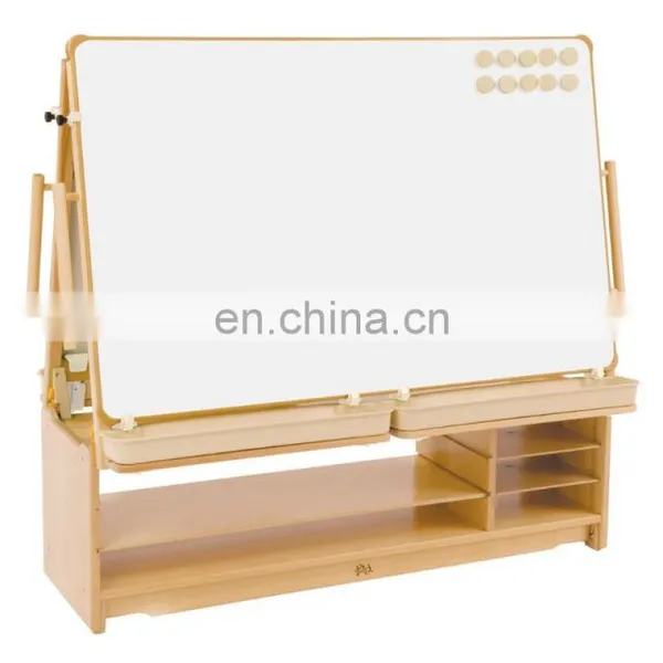 Pinewood Easel Double Side Drawing Board Adjustable Wooden Easel Stand photo-3