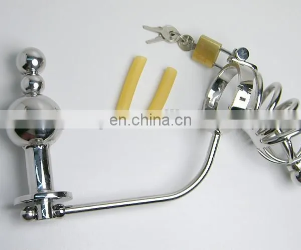 Chastity Belts With Dildo Butt Plug photo-2