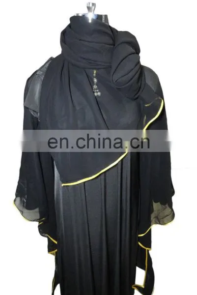 Plain Lycra Stretchable Burqa Abaya / Saudi Arabia Abaya 2017 (dubai Abaya 2017) photo-2