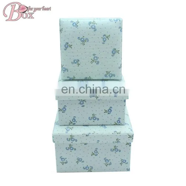Square Fabric Covered Cardboard Storage Box Organizer photo-2