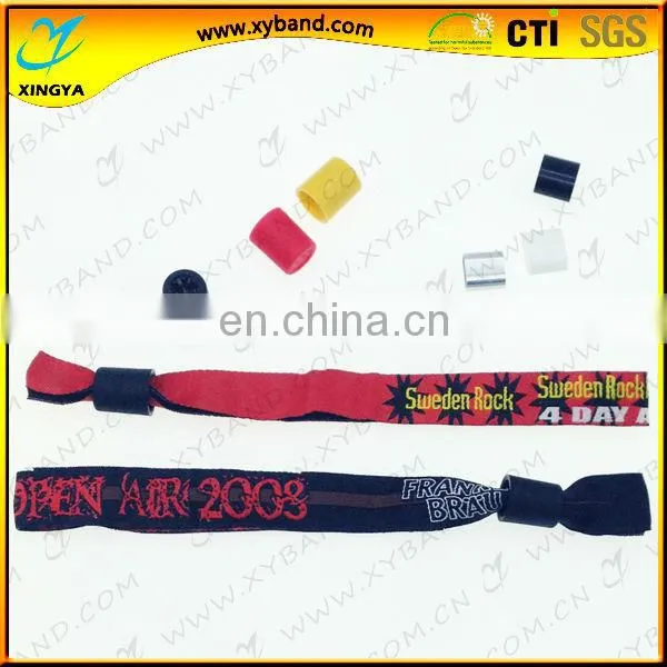 Security Disposable Woven Cloth Fair Wristband