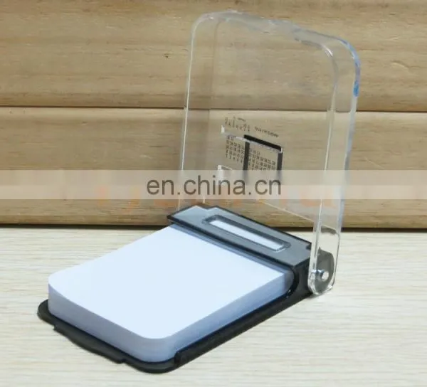 Acrylic Square Gifts Scratchpads Rotating Note Pad With Phone Stents photo-2