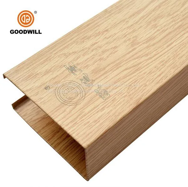 Decorative Linear Pipe U Shaped Suspended Aluminum Metal False Square Tube Baffle Ceiling photo-3