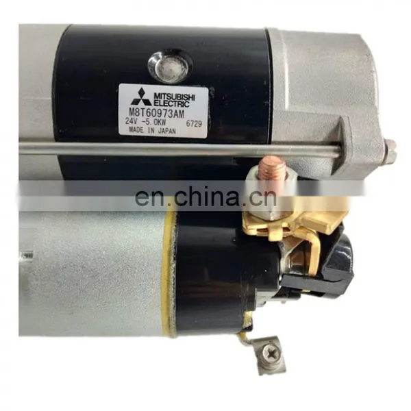 Excavator 6HK1 Engine Starter Motor Assy 8-98141206-1 8-98060854-0 photo-2