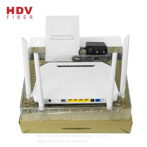 Dual Band 2.4G&5G FTTH 4GE+4WIFI+1POTS+1USB 5dBi 4 Antennas AC XPON GPON ONU For ZTE Huawei photo-4
