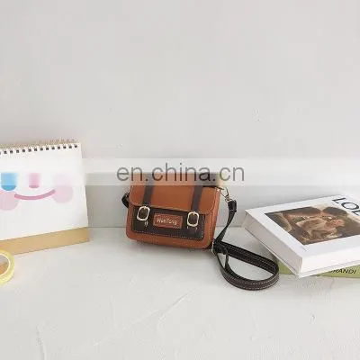 Korean Version of Autumn and Winter 2020 New Pu Retro Shoulder Bag Cute Versatile Straddle Boys and Girls Shoulder Bag photo-2