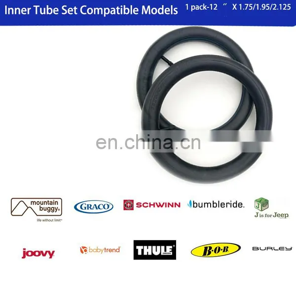 Amazon Top Seller Bicycle Tyre 12x2.125 Inner Tube Replacement for BOB Joovy Zoom Graco Baby Trend Jogging Baby Stroller Wheel photo-3