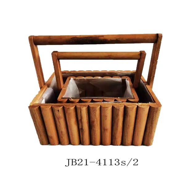 Custom Antique Wood Nesting Crates Home Chest Storage Wooden Pallet Box With Ropes