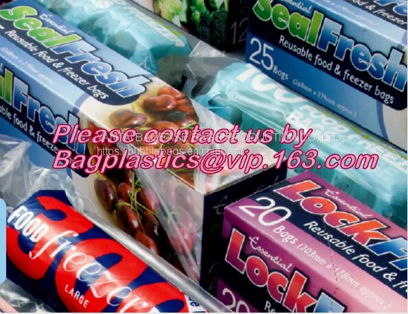 Eco Friendly Resealable Small to Large Flat Food Packaging Clear Transparent PE Plastic Zip Lock Bags, Foil Zip Lock Food Freezer photo-2